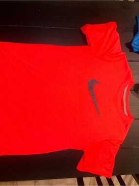 Nike Red / coral / orange Swoosh Athletic Tee